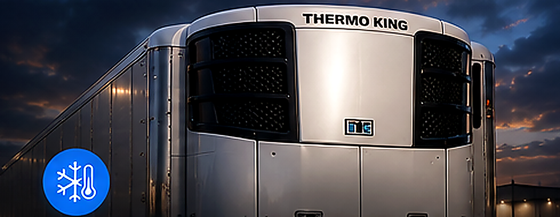 Refrigerated trailer with Thermo King unit